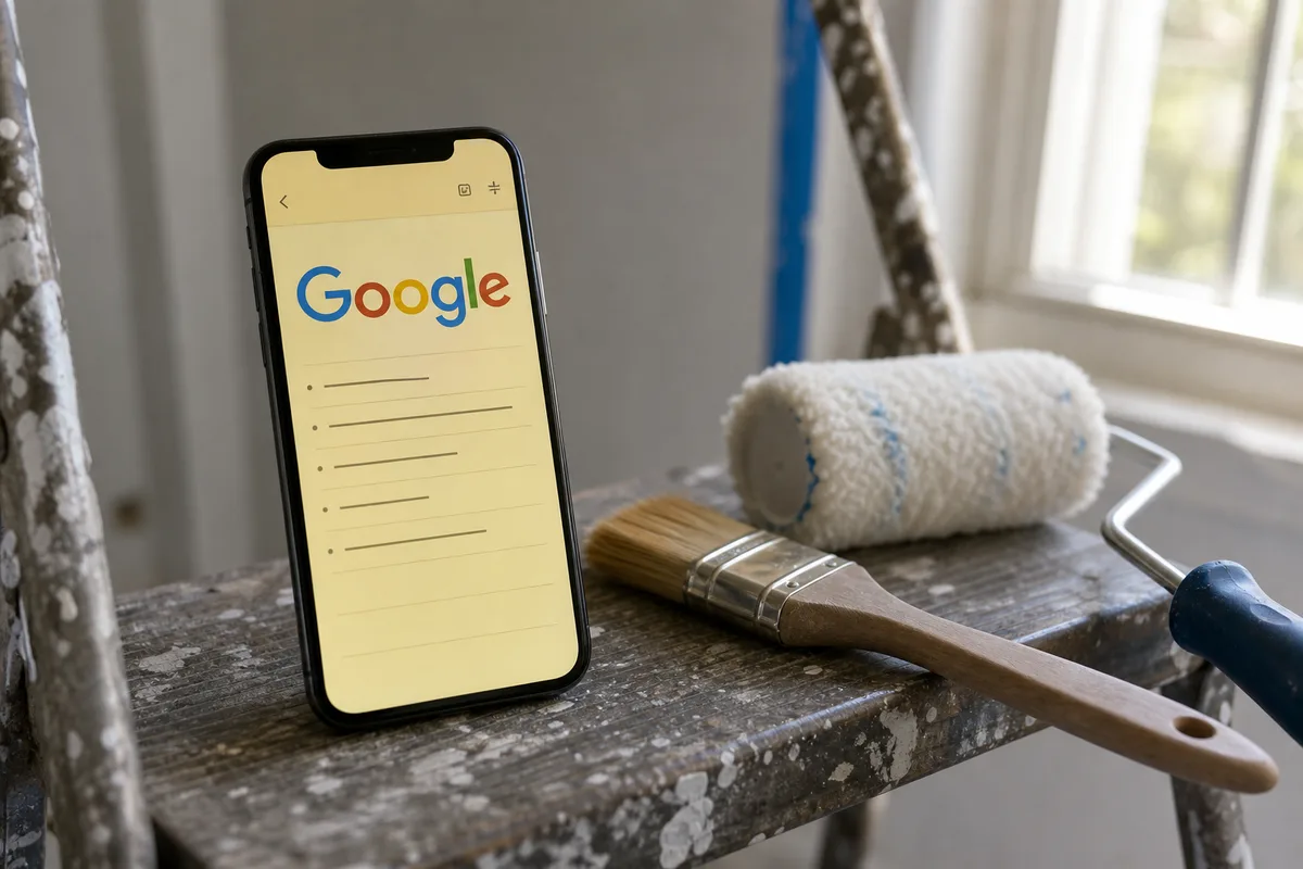 Telefon levelezőalkalmazással egy repülőtéri váróban.